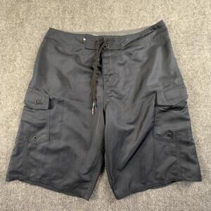 Quiksilver Men's Black Cargo Shorts Size 32 #1642